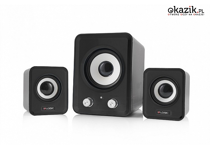 Logic Concept: LS-20 CZARNE GŁOŚNIKI 2.1
