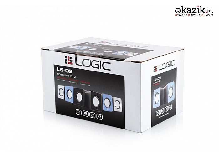 Logic Concept: LS-20 CZARNE GŁOŚNIKI 2.1