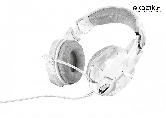 Trust: GXT 322W Gaming Headset - white camouflage