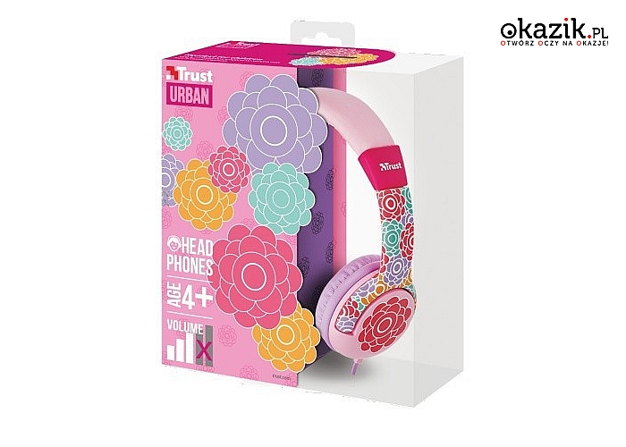 Trust: UrbanRevolt Spila Kids Headphone - flower