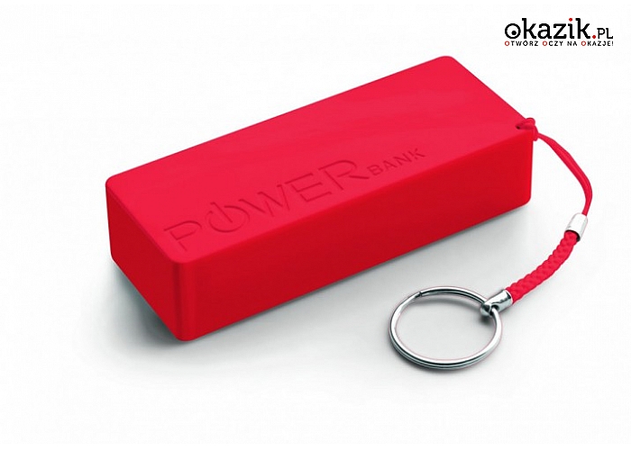 Esperanza: EXTREME POWER BANK QUARK XL 5000MAH CZERWONY