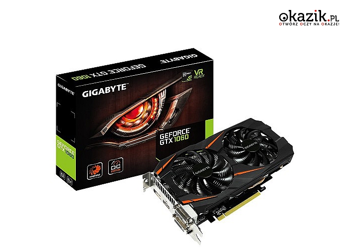 Gigabyte: GeForce GTX 1060 WF OC 3GB DDR5 192BIT 2DVI/HDMI/DP