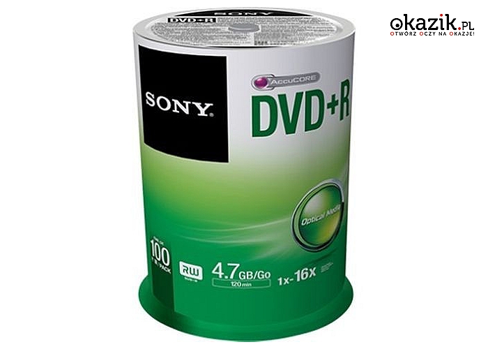 Sony: DVD+R 16x 4.7GB (100 CAKE)