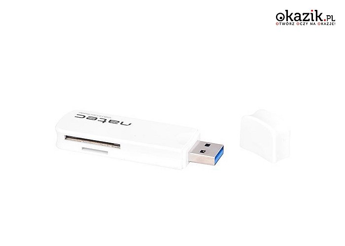 NATEC: Czytnik kart pamięci Natec SCARAB SD/Micro SD USB 3.0 biały