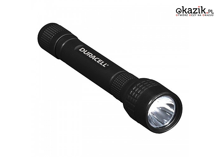 Duracell: Latarka LED VOYAGER EASY-1, gumowy grip + 2x AA