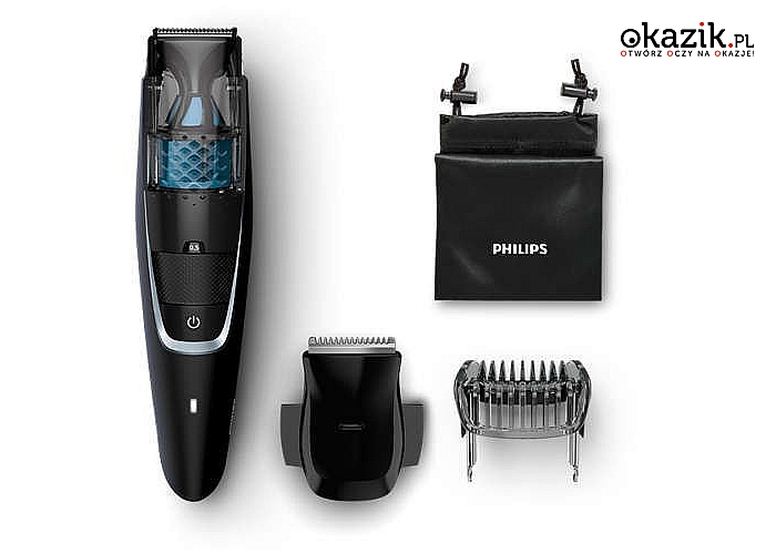 Philips: Trymer do brody z opcją zasysania zarostu BT7205/15