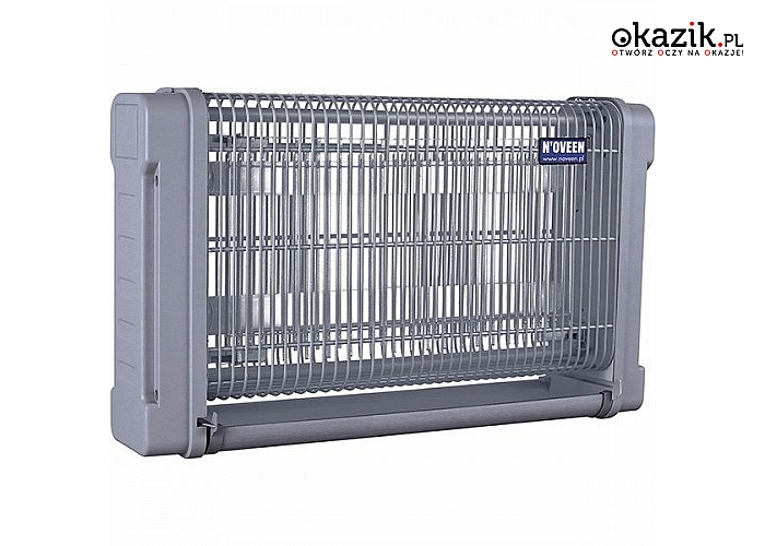 NOVEEN: IKN 20 2X10 WAT LAMPA OWADOBÓJCZA SZARA