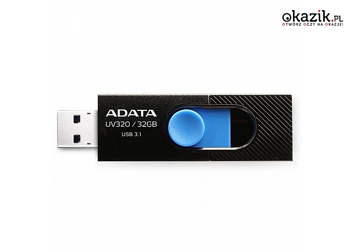 Adata: UV320 32GB USB3.1 Czarno-niebieski