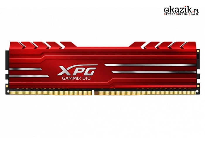 Adata: XPG GAMIX D10 DDR4 2400 DIMM 16GB Single Czerwony