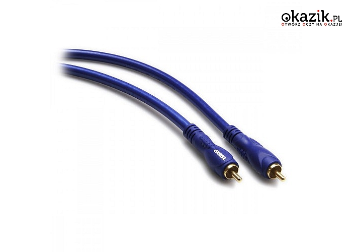 G&BL: Kabel audio cyfrowy HEPD 2xRCA męski seria High Power 2m niebieski