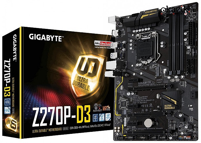 Gigabyte: GA-Z270P-D3 s1151 4DDR4 HDMI/M.2/RAID ATX