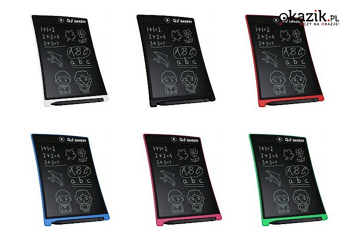 Tablet LCD Garett Tab! Elektroniczna alternatywa dla notatników, szkicowników, kartek do pisania! Rysik w zestawie!