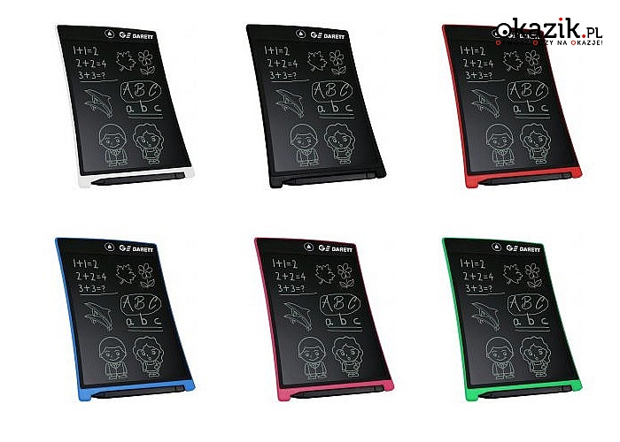 Tablet LCD Garett Tab! Elektroniczna alternatywa dla notatników, szkicowników, kartek do pisania! Rysik w zestawie!