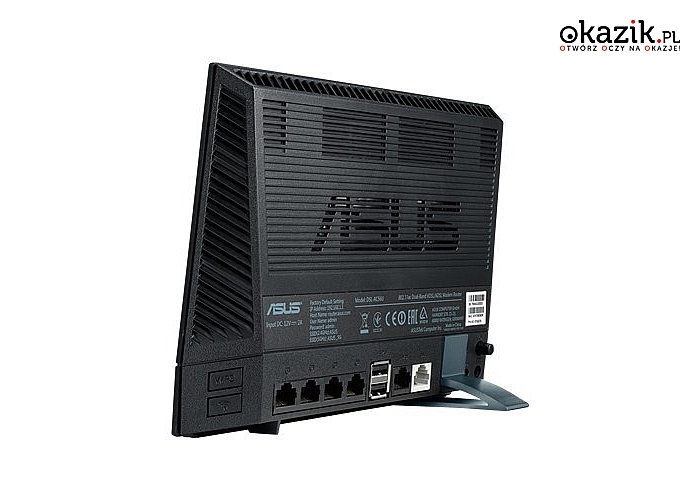 Asus: DSL-AC56U Router ADSL/VDSL AC1200 DualBand 4LAN 2USB
