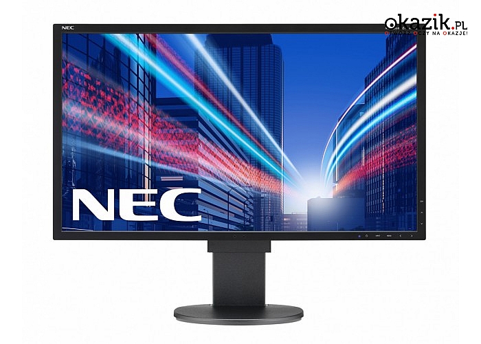 NEC: Monitor 24 MS EA244WMi bk IPS, W-LED, DVI, czarny