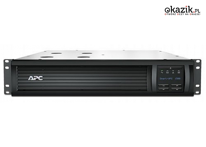 APC: SMT1500RMI2UNC SMART-UPS 1500VA/1000W Rack 2U z kartą sieciową   AP9631