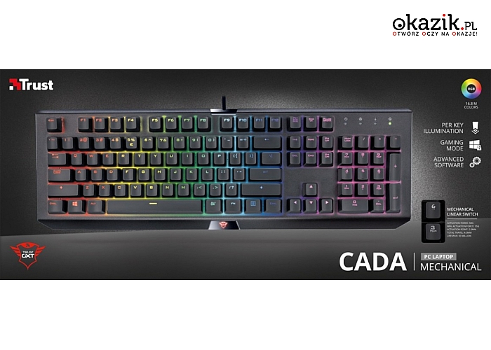 Trust: GXT 890 Cada RGB Mechanical Keyboard