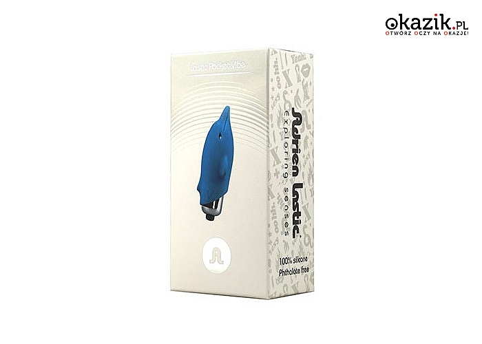 Wibrator - Lastic pocket vibe Dolphin dla kobiet