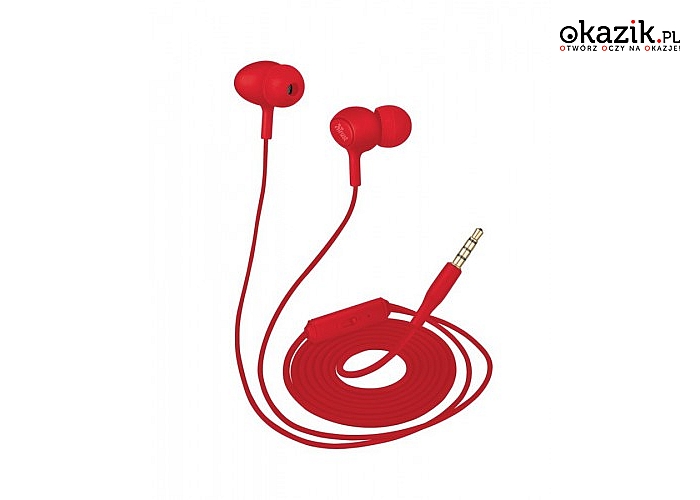 Trust: Ziva In-ear Headphones with microphone red