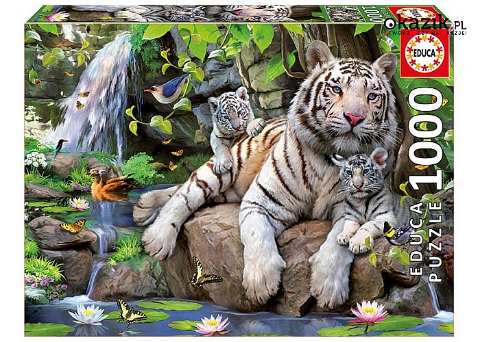 Educa: Puzzle 1000 elementów, Tygrysy Bengalskie