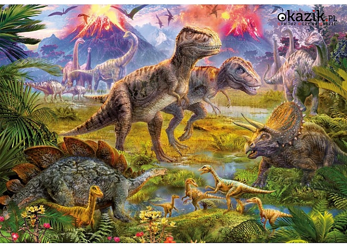Educa: Puzzle 500 elementów, Spotkanie Dinozaurów