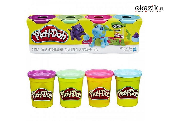 Hasbro: PlayDoh 4pak Bright Color