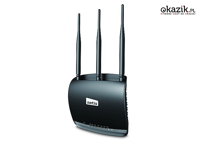 NETIS: Router DSL WiFi G/N300 + LANx4 (High Power)