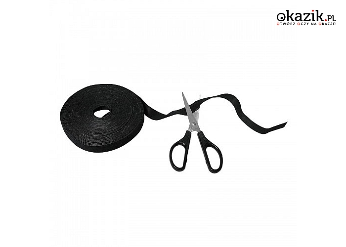 LogiLink: Organizator kabli, rolka długość 10m, czarny