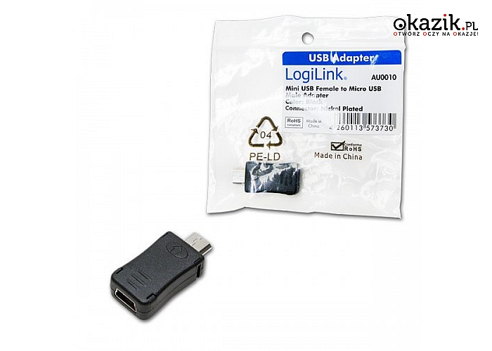 LogiLink: Adapter mini USB do micro USB AU0010