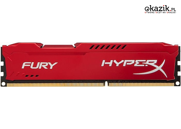 HyperX: DDR3 Fury  8GB/ 1600 CL10 RED