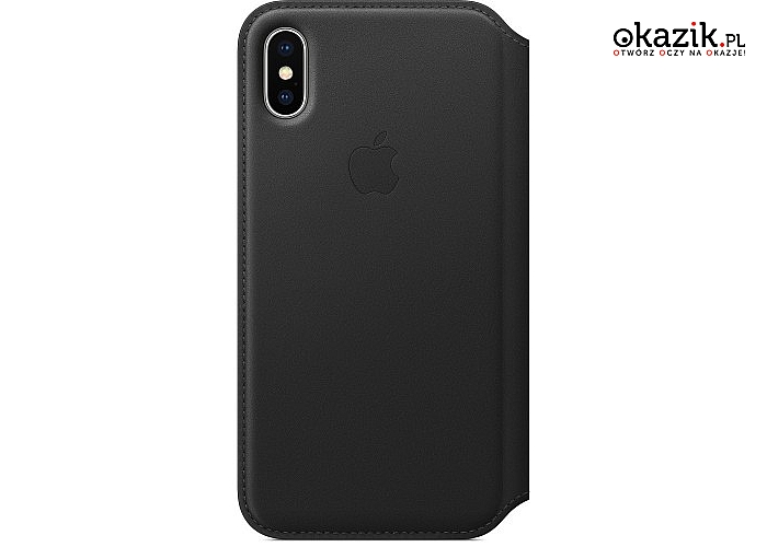 Apple: iPhone X Leather Folio - Black