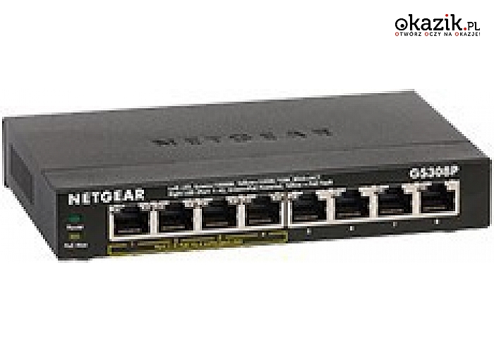 Netgear: Switch Unmanaged 8xGE (4xPoE) - GS308P