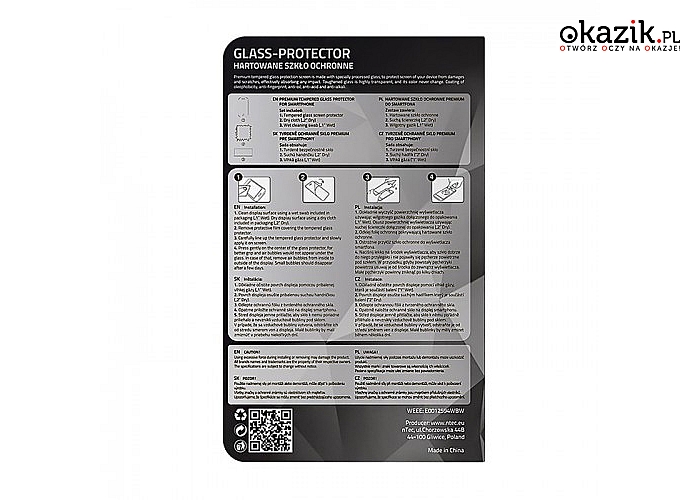 Qoltec: Hartowane szkło ochronne Premium do Huawei P8