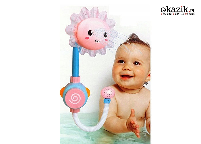 Kwiatowy prysznic SŁONECZNIK ZABAWKA DO KĄPIELI dla najmłodszych! Edukacja poprzez zabawę także podczas kąpieli!