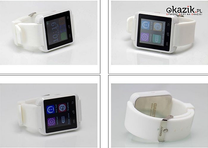 Smartwatch Garett G5 współgra ze smartfonami, komputerami oraz tabletami posiadającymi wbudowaną funkcję Bluetooth