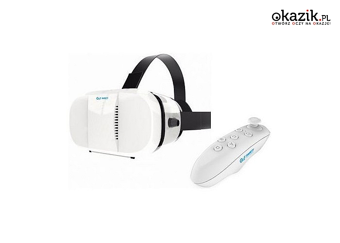 Gogle Garett VR3+Pilot Bluetooth! Prosta obsługa! Odkryj świat wirtualnej rzeczywistości! Szeroka kompatybilność