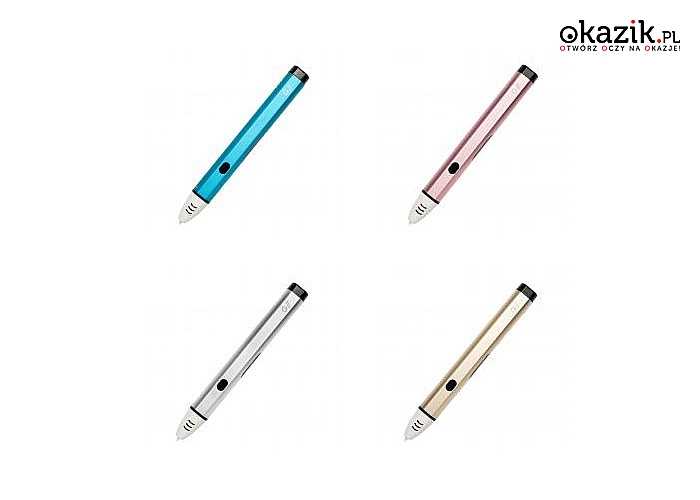 Niezwykłe długopisy 3D! Garett Pen! W magiczny sposób zmienia rysowanie w druk 3D! 3 modele do wyboru! Różne kolory!