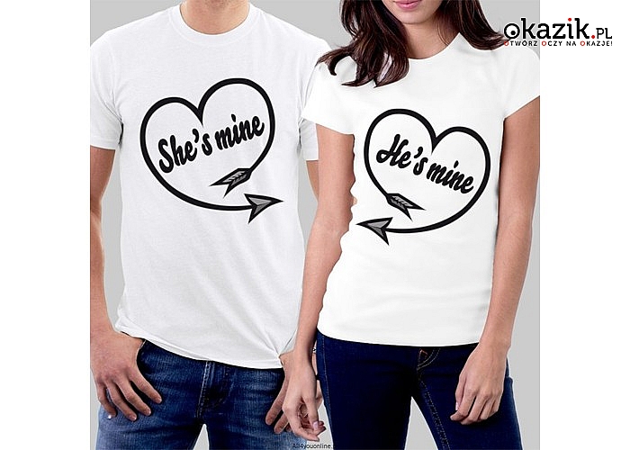 NOWOŚĆ! Komplet koszulek dla par zakochanych! Najwyższa jakość wykonania! Komfort noszenia!