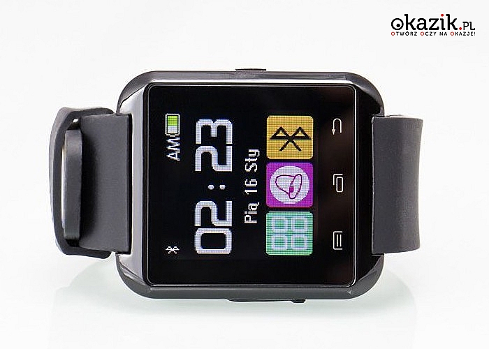 Smartwatch Garett Smart! Kompatybilny z systemami android i iOS! Wodoodporna obudowa! Mnóstwo funkcji!