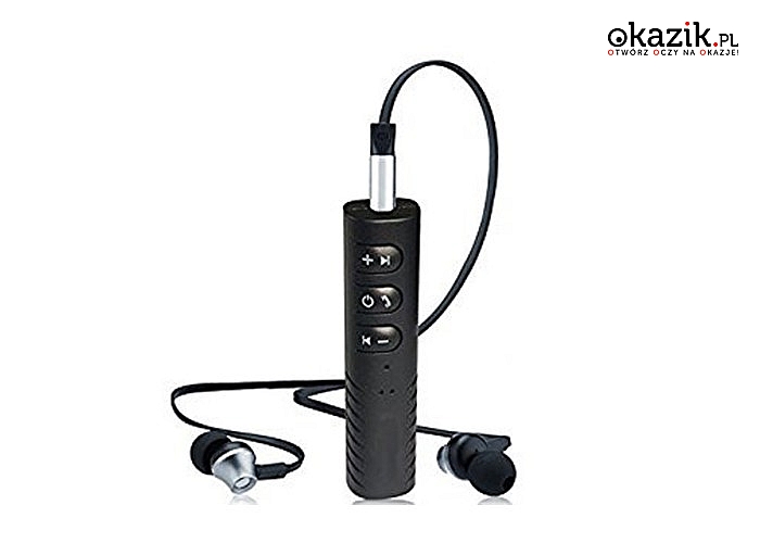 Uniwersalny transmiter Bluetooth Audio Aux z wbudowanym akumulatorem!