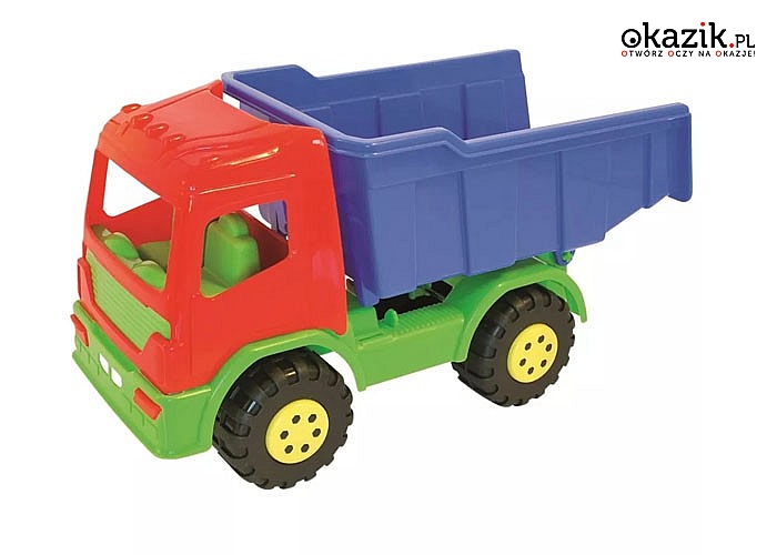 Wspaniała zabawa dla każdego chłopca-traktor, spychacz lub ciężarówka zapewnią dziecku wielogodzinną, bezpieczną zabawę