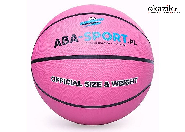 HIT! Piłka do koszyków ABA-SPORT! Atrakcyjny kolor! Najwyższa jakość! Dla dzieci i młodzieży!