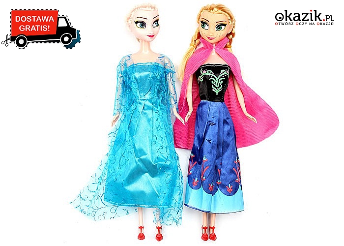 Lalki z bajki Kraina Lodu – Księżniczka Anna i Elsa