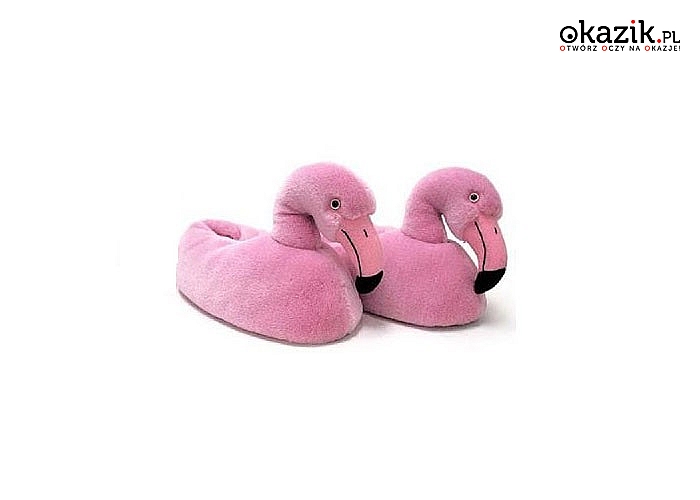 HIT sezonu 2018! Kapcie flamingi! Najwyższej jakości materiał! Zapewniają komfort i wygodę użytkowania!