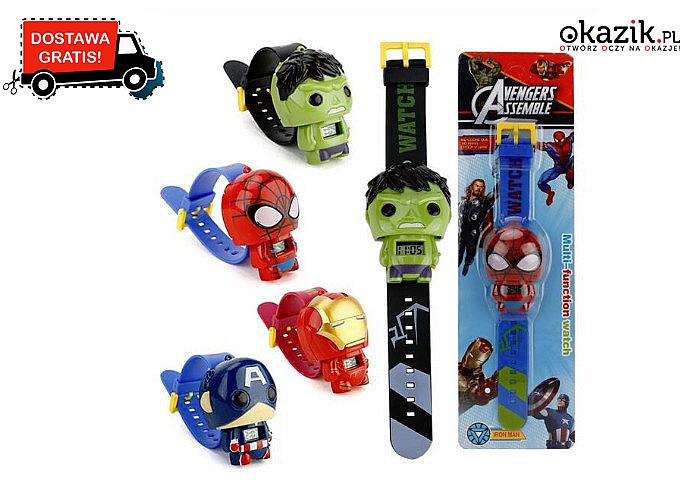 NOWOŚĆ! Elektryczne zegarki dla dzieci z bohaterami z bajek!