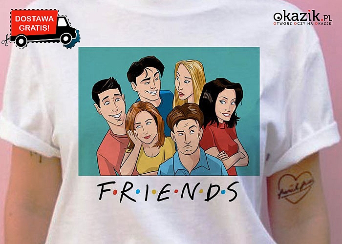 Koszulka, którą pokocha każdy fan kultowego serialu Przyjaciele! Musisz ją mieć!