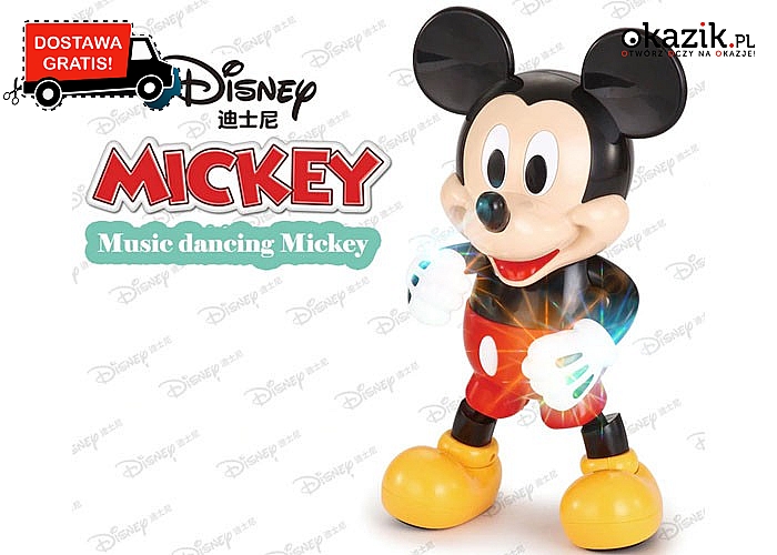 Myszka Mickey! Tańczy, świeci, wydaje dźwięki