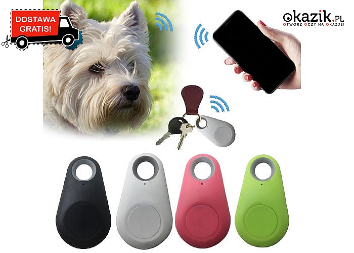 Rewelacyjny bezprzewodowy lokalizator Bluetooth! Możemy przypiąć do kluczy, obroży psa, włożyć do walizki i nie tylko!