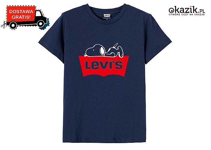 Bluzka dziecięca Levi’s Snoopy! Najwyższa jakość wykonania! Mnóstwo kolorów i rozmiarów!