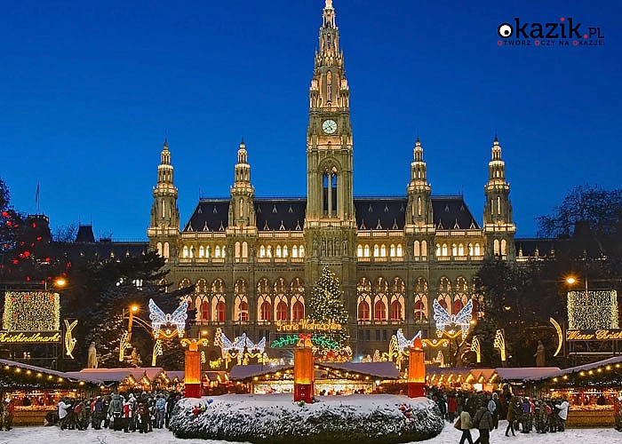 Magiczne chwile! Wybierz się na Jarmark Bożonarodzeniowy w Wiedniu. Przejazd, zwiedzanie i opieka pilota w pakiecie.